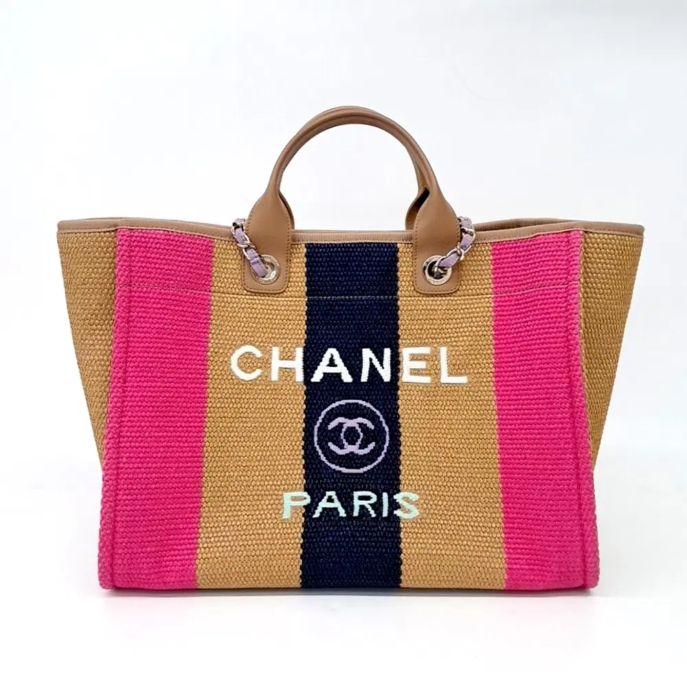 Chanel Deauville Tote And Shoulder Bag