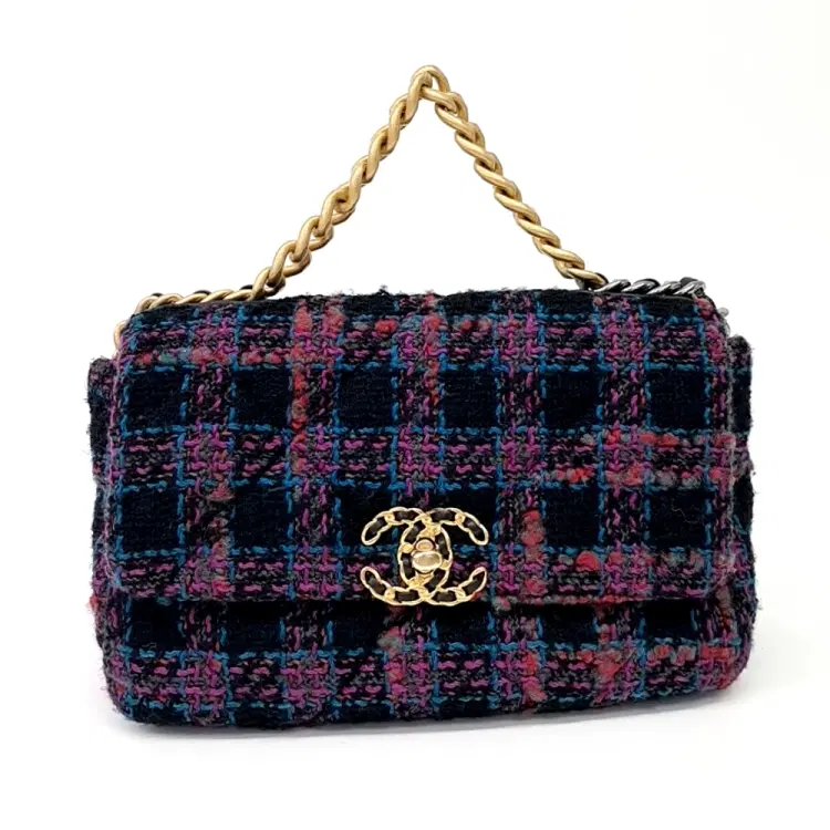 Chanel Tweed 19 Flap Bag Small-Hover-Image