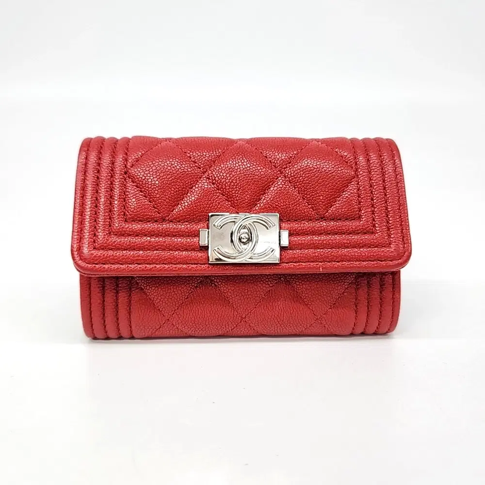 Chanel Boy Caviar Card Holder