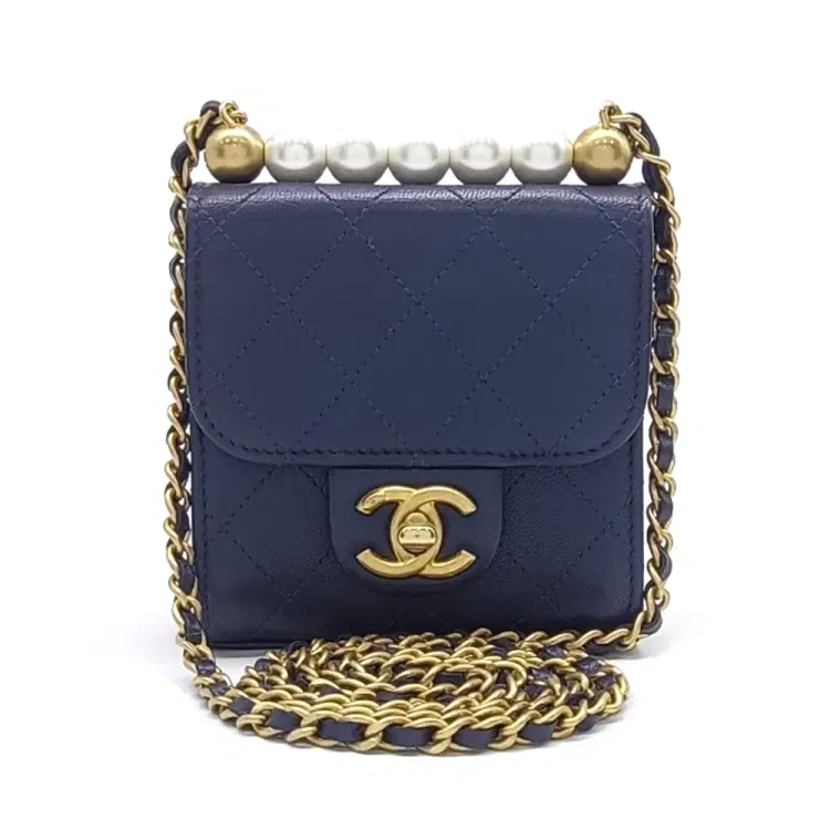 Chanel Pearl Chain Mini Crossbody Bag-Hover-Image