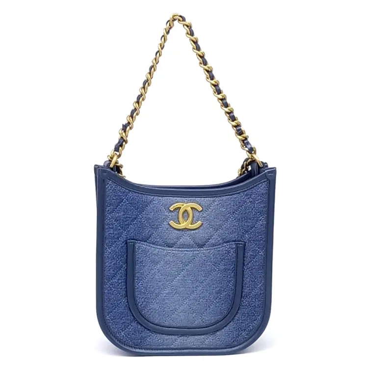 Chanel Denim Chain Hobo Bag-Hover-Image