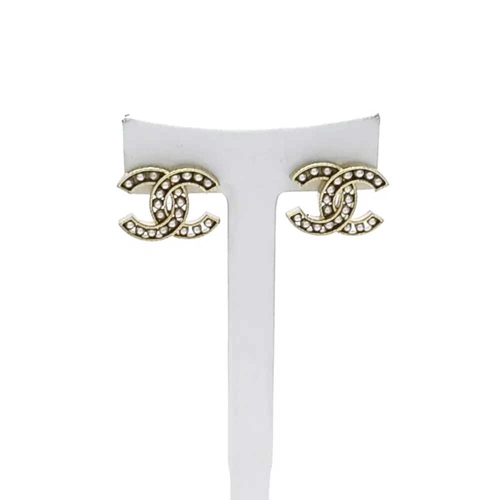 Chanel Logo Earrings