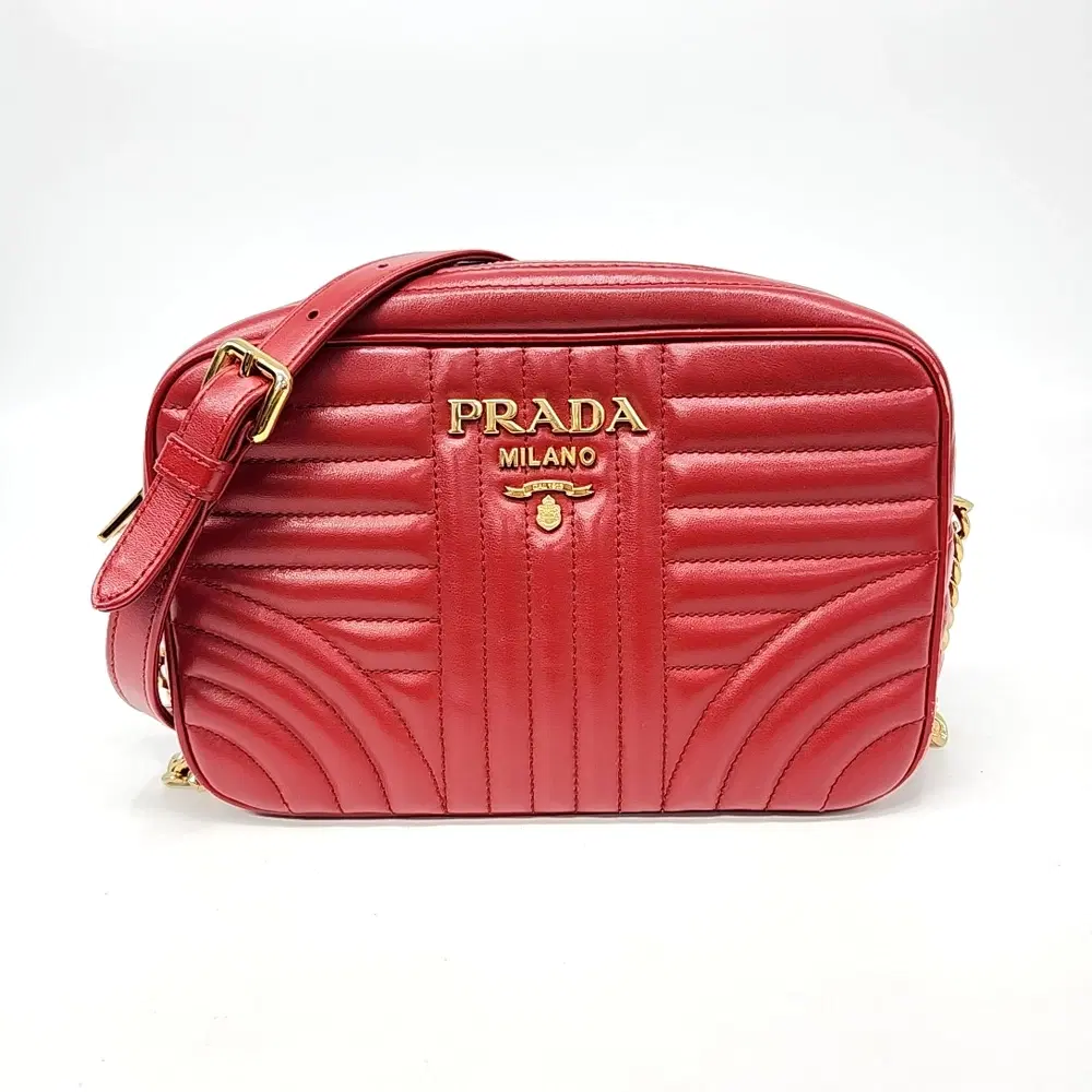 Prada Soft Calf Diagram Crossbody Bag (1Bh083)