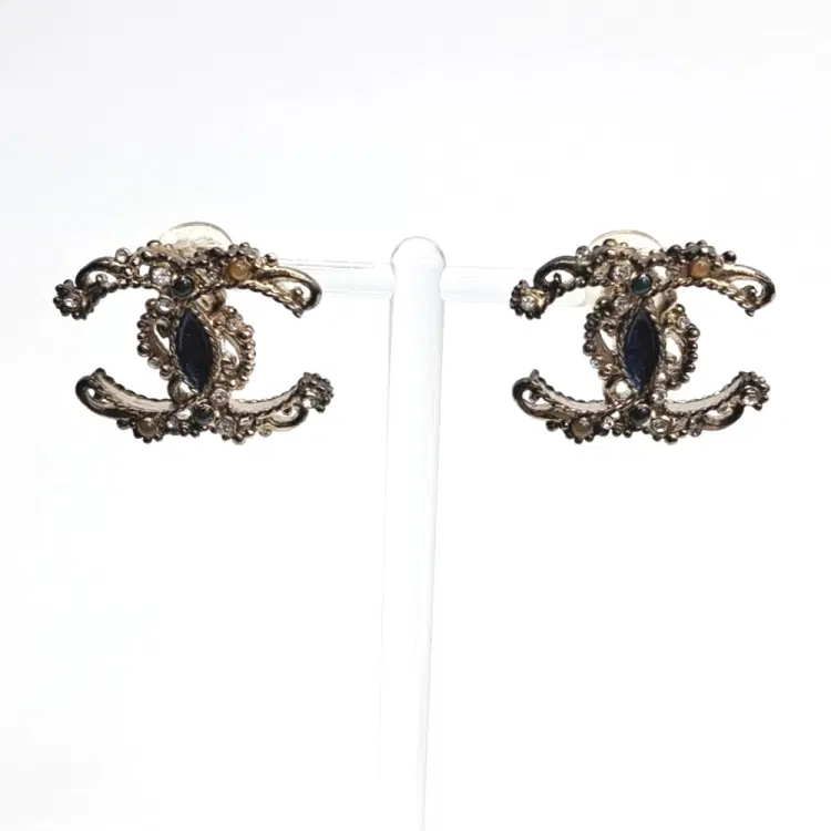 Chanel Clip Type Logo Earrings-Hover-Image