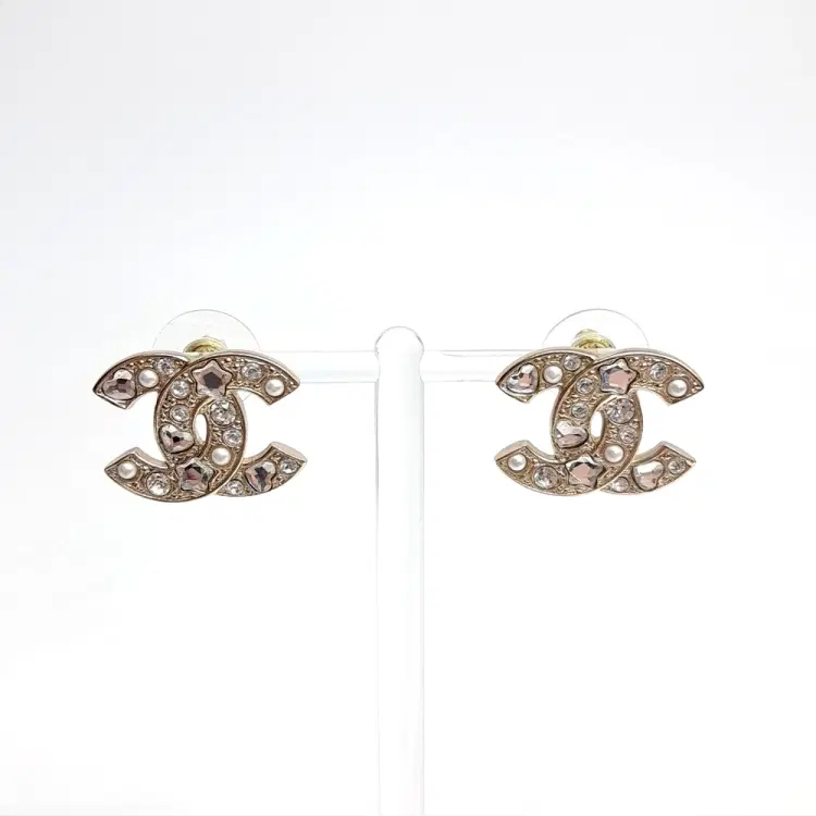 Chanel Logo Earrings-Hover-Image