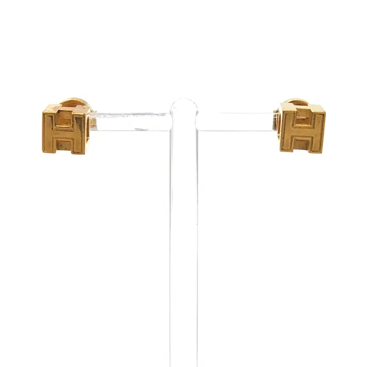Hermes H Cube Earrings-Hover-Image
