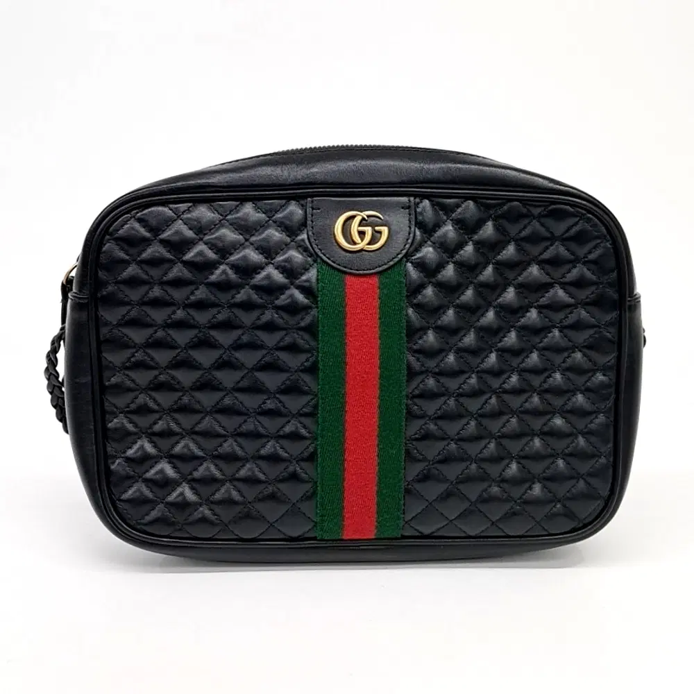 Gucci Quilted Web Crossbody Bag (541051)