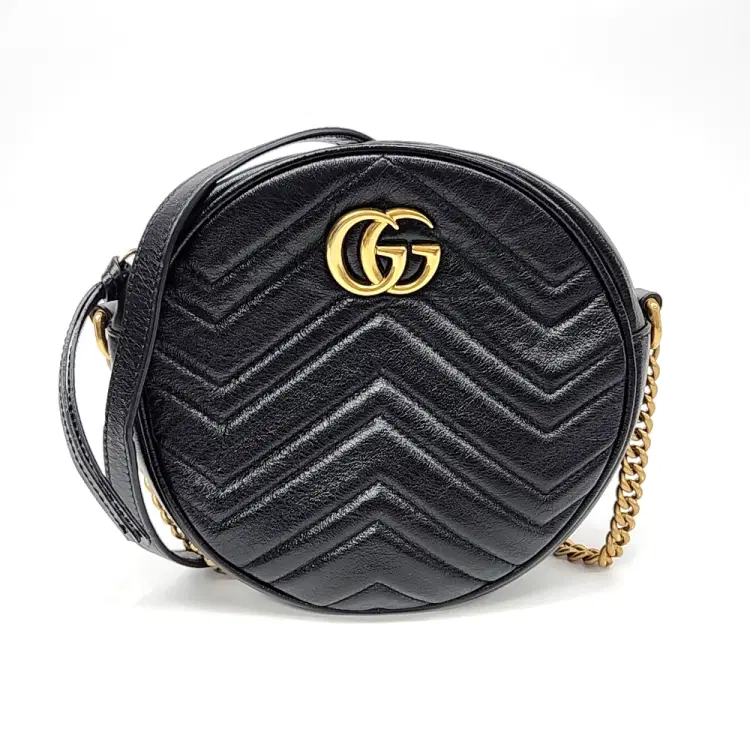 Gucci Marmont Round Shoulder Bag (550154)-Hover-Image