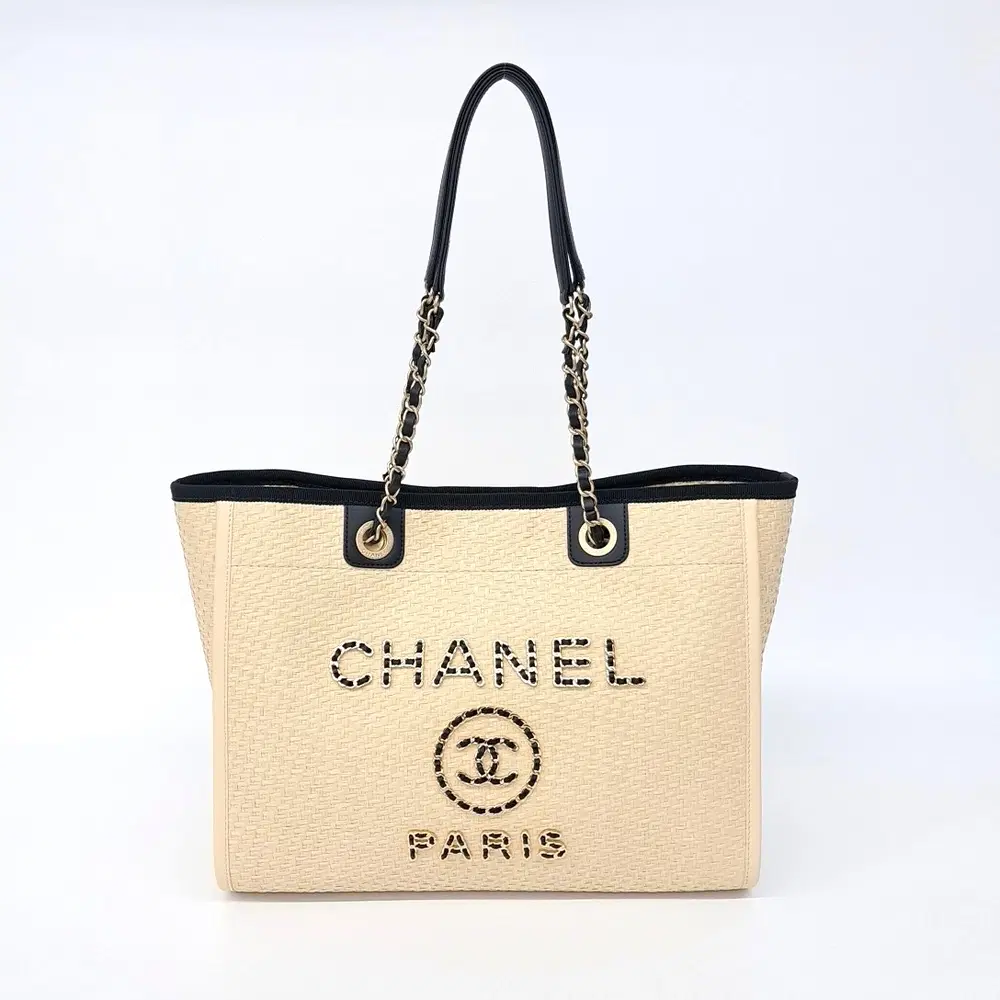 Chanel Raffia Deauville Bag