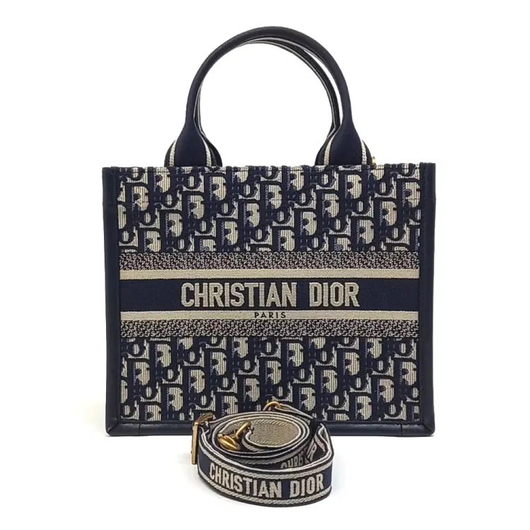 Christian Dior Oblique Book Tote Bag Small M1325Czbb-Hover-Image