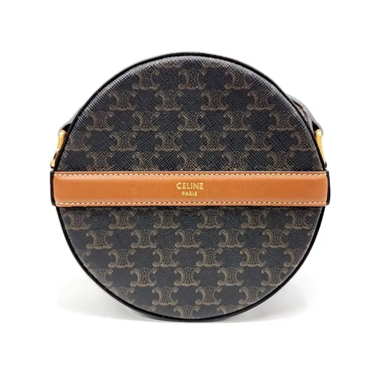Celine Triomphe Round Mini Crossbody Bag-Hover-Image
