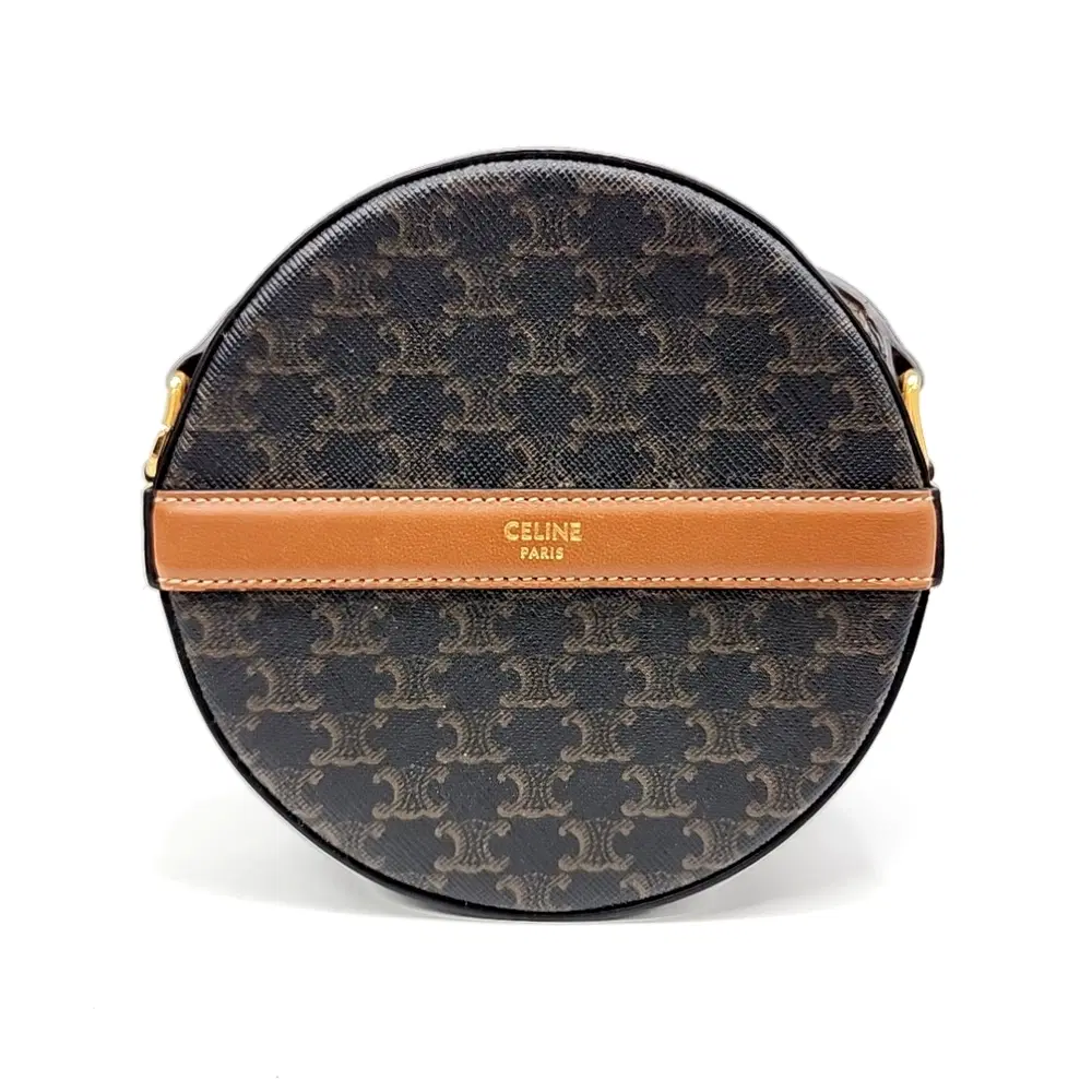 Celine Triomphe Round Mini Crossbody Bag