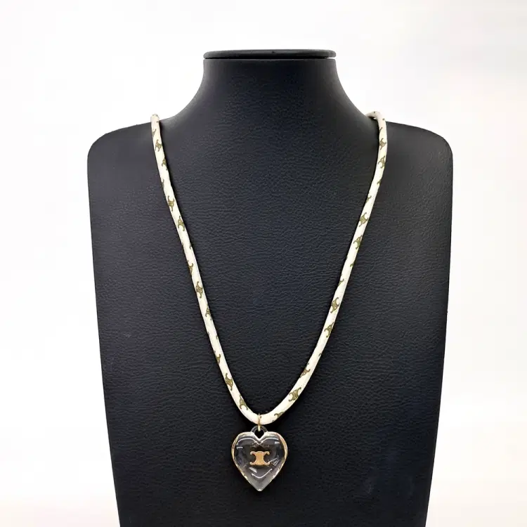 Celine Triomphe Heart Necklace-Hover-Image
