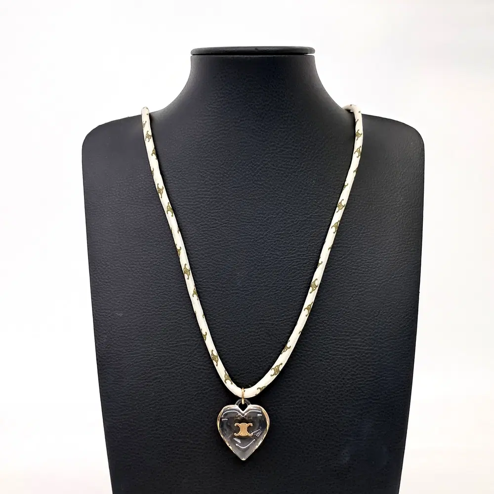 Celine Triomphe Heart Necklace