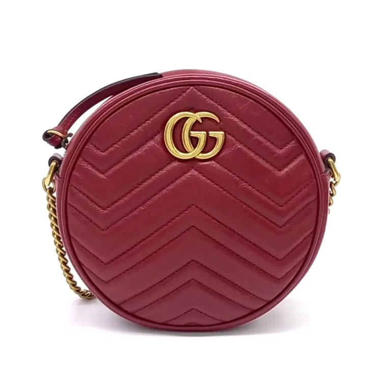 Gucci Marmont Round Shoulder Bag (550154)-Hover-Image
