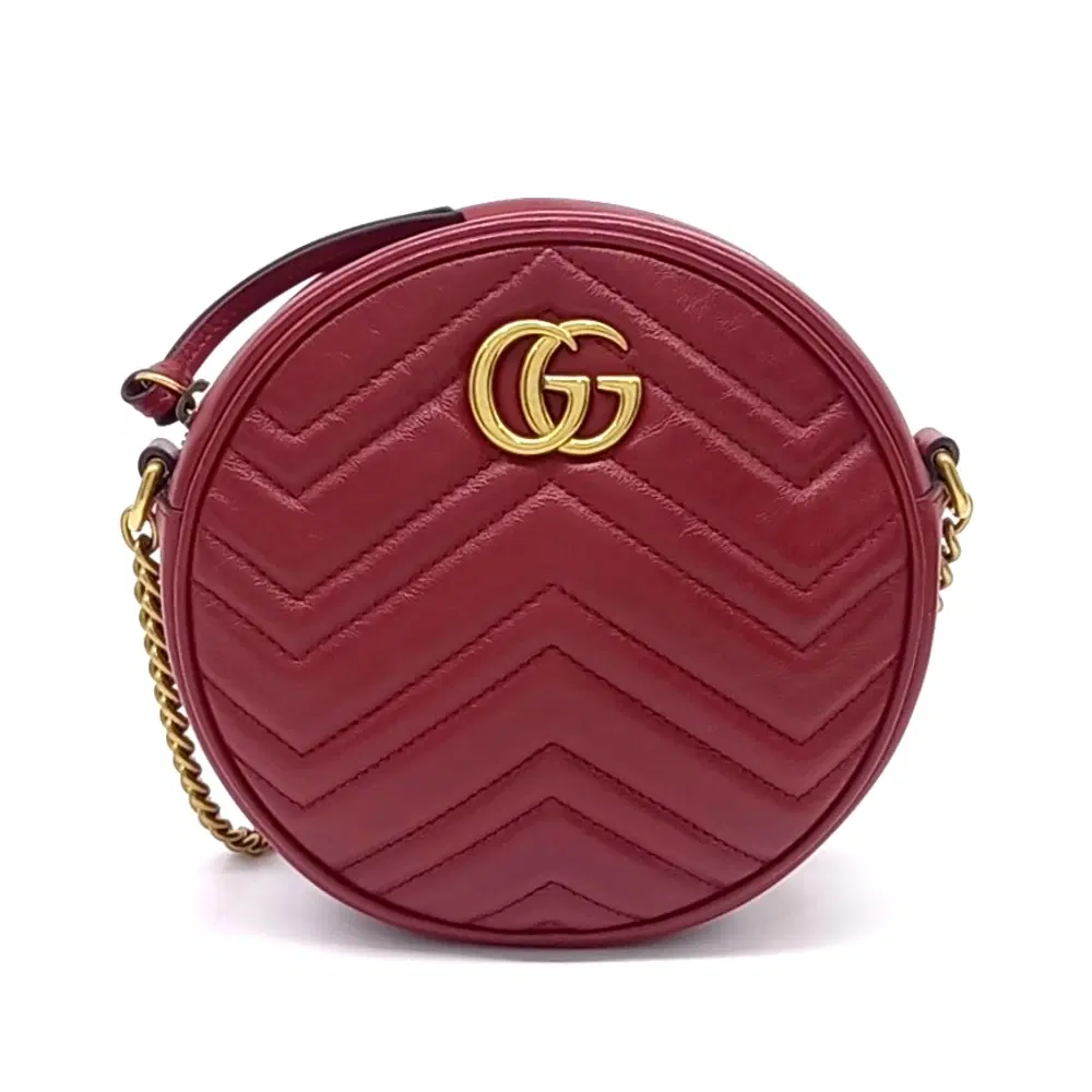 Gucci Marmont Round Shoulder Bag (550154)