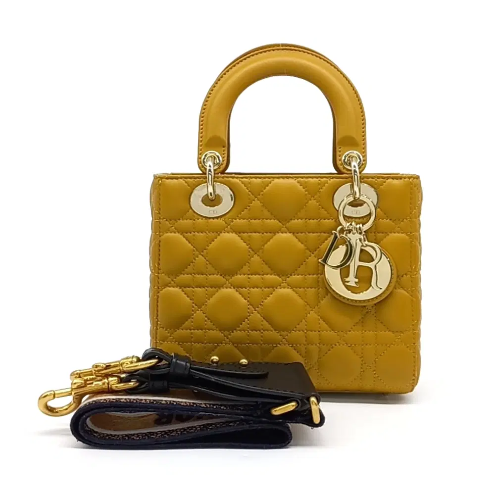 Christian Dior Cannage Lady Bag Small&Strap