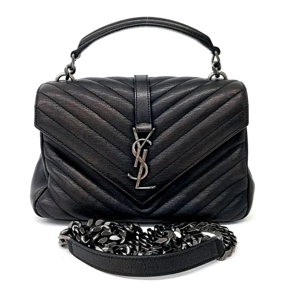 Saint Laurent Classic College Monogram Chain Bag (487213)