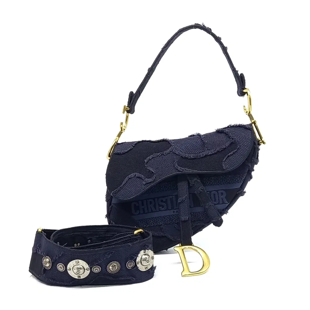 Christian Dior Camouflage Saddle Bag & Strap