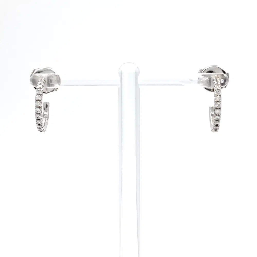 Tiffany & Co. Diamond Metro Hoop Earrings