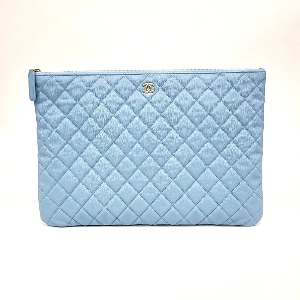 Chanel Caviar Clutch Large