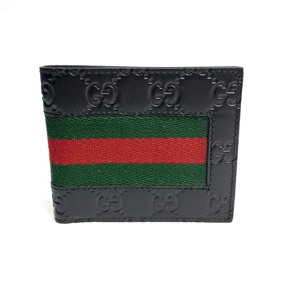 Gucci Gg Supreme Web Compact Wallet (408827)