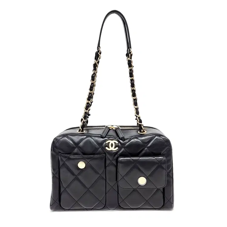 Chanel Pocket Chain Bowling Bag-Hover-Image