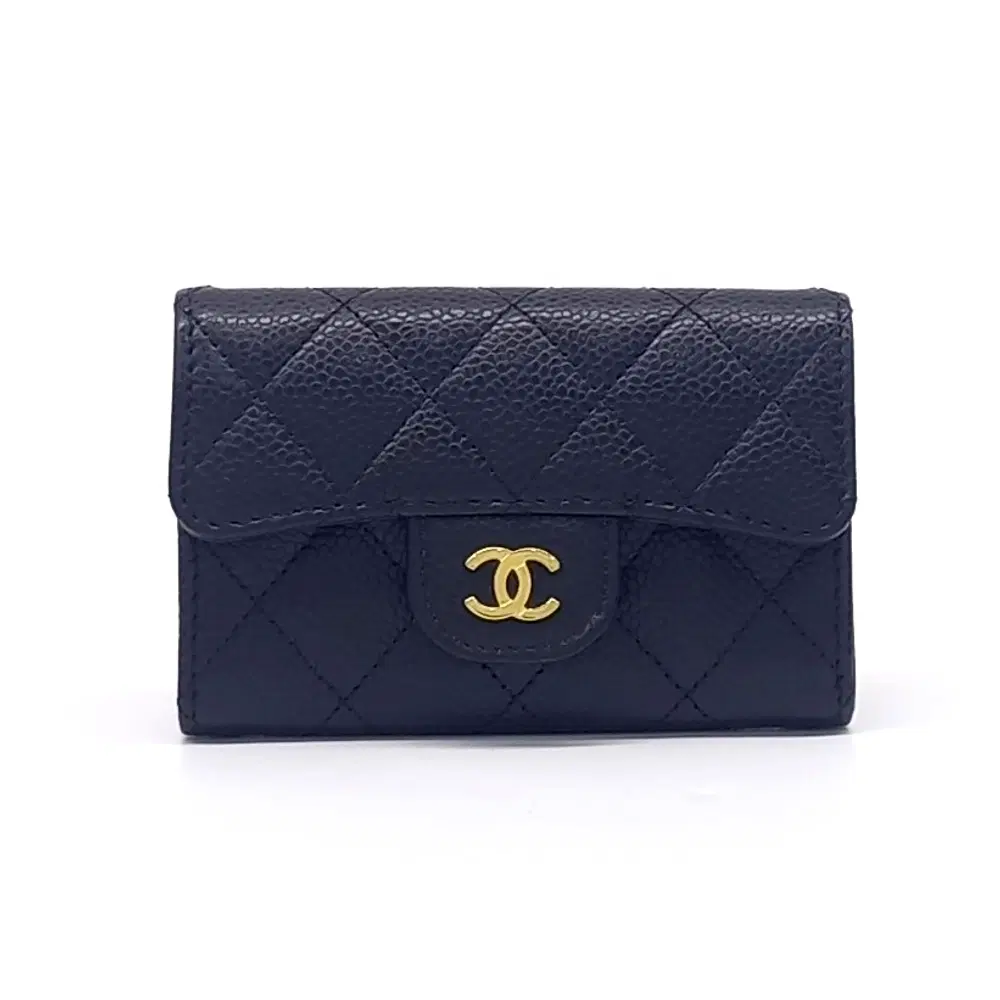 Chanel Caviar Card Wallet Ap0214
