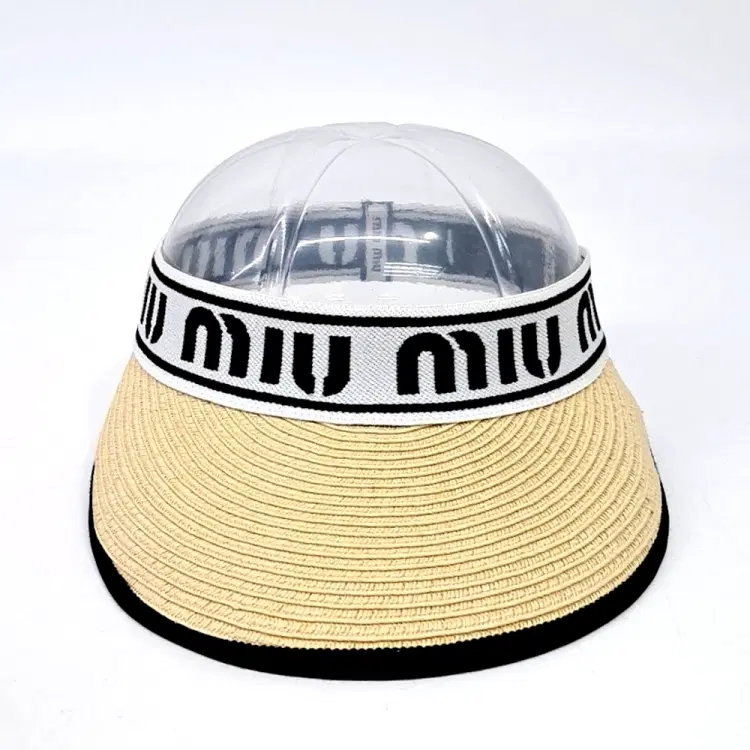 Miu Miu Raffia Sun Visor-Hover-Image