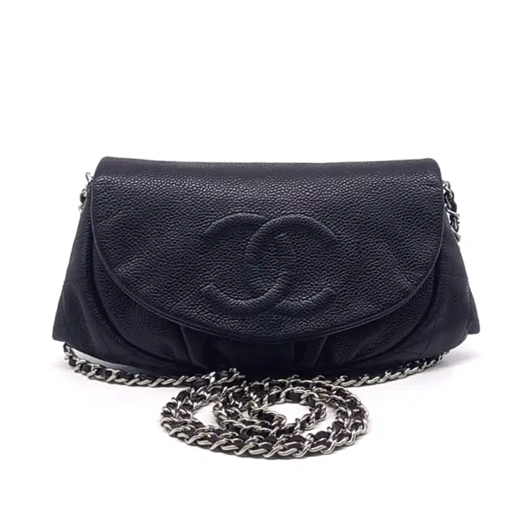 Chanel Caviar Half Moon Mini Crossbody Bag-Hover-Image