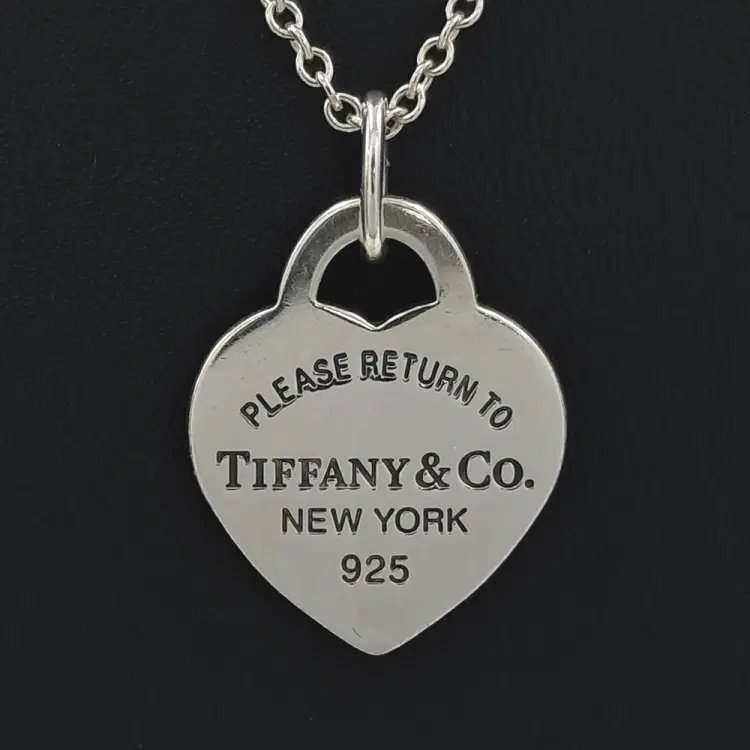 Tiffany & Co. Silver Return To Heart Necklace-Hover-Image