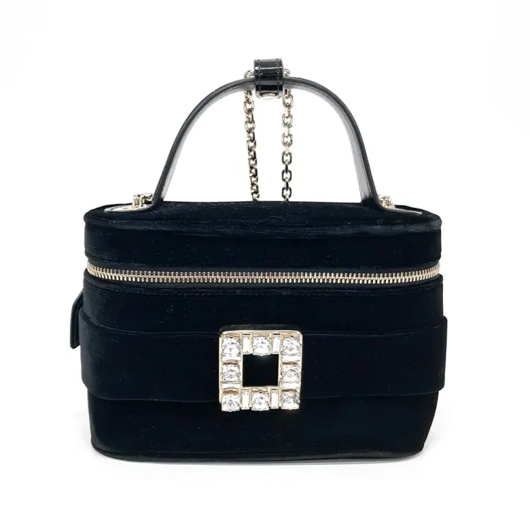 Roger Vivier Velvet Top Handle Vanity Bag-Hover-Image