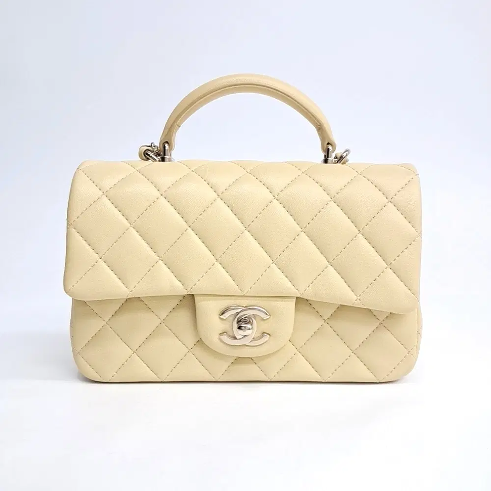 Chanel Lambskin Top Handle New Mini Crossbody Bag