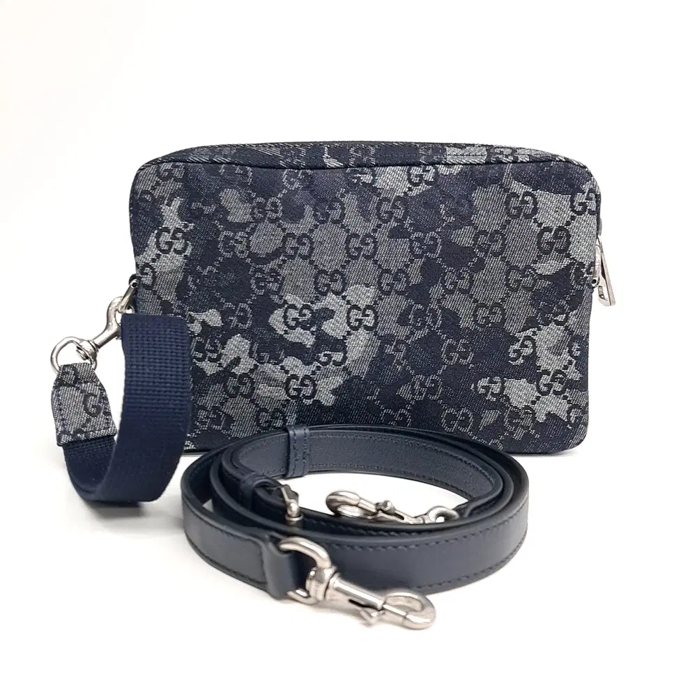 Gucci Gg Denim Crossbody Bag (849009)
