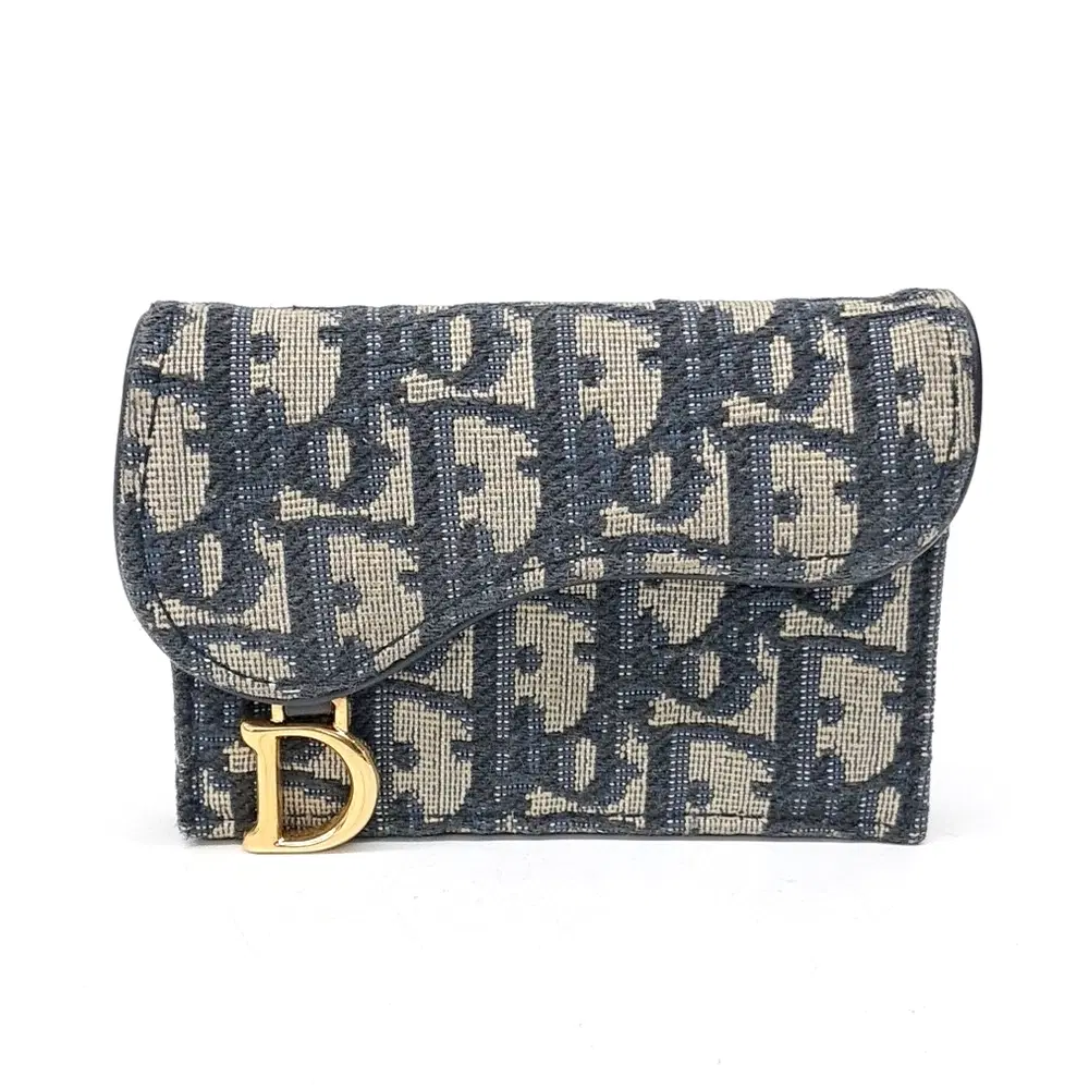 Christian Dior Oblique Saddle Card Holder