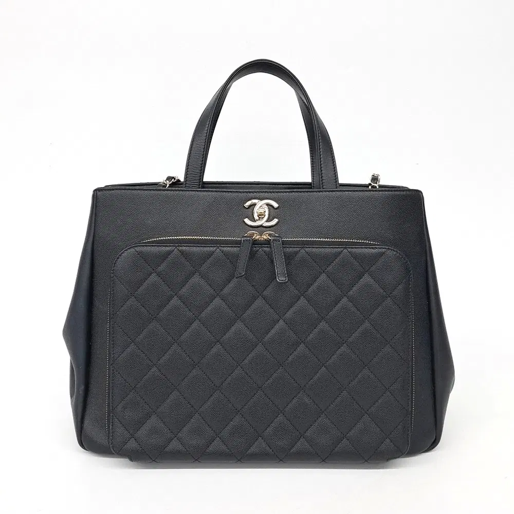 Chanel Caviar Business Affinity Tote And Shoulder Bag