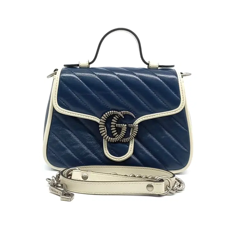 Gucci Gg Marmont Mini Top Handle Bag (583571)-Hover-Image