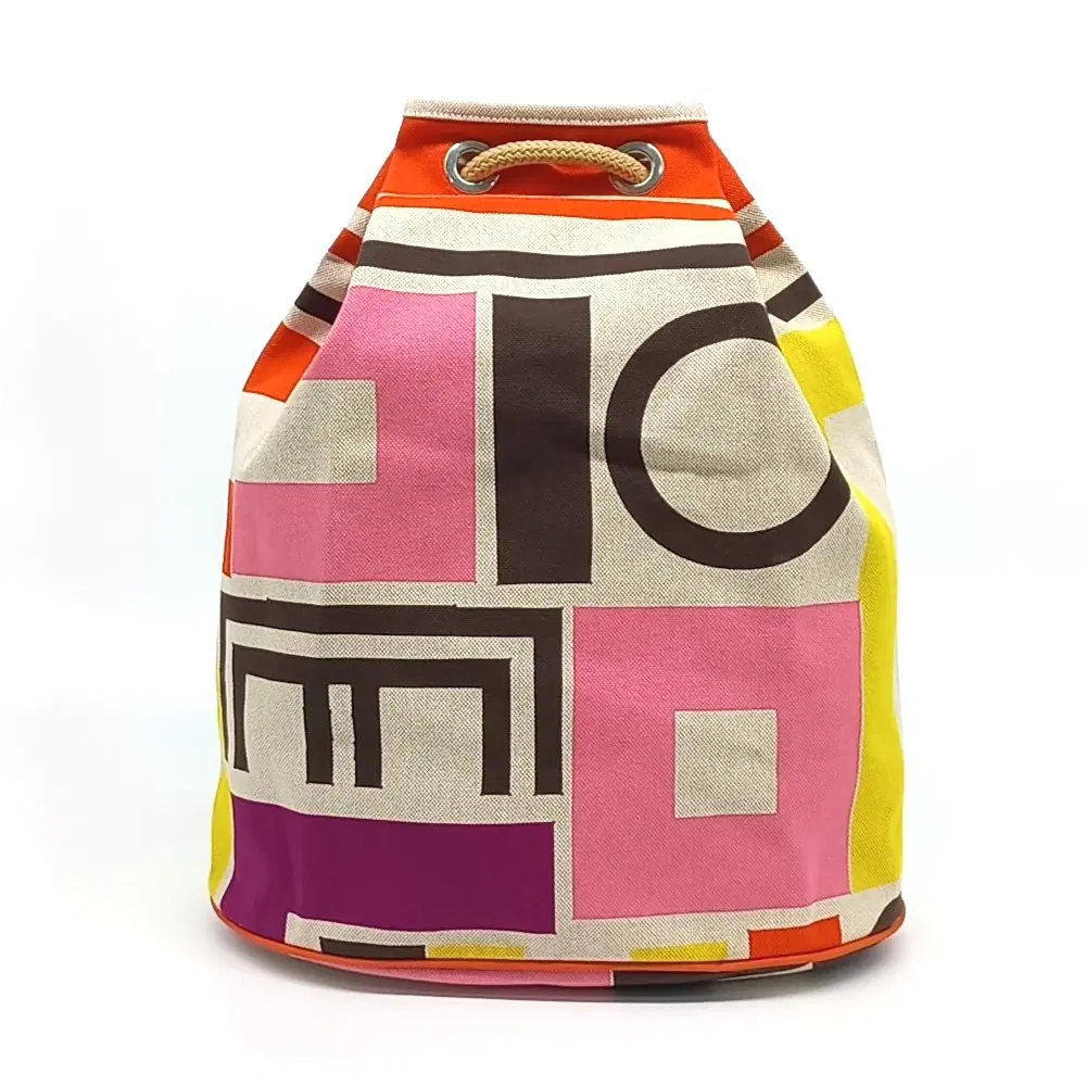 Hermès Canvas Bucket Backpack