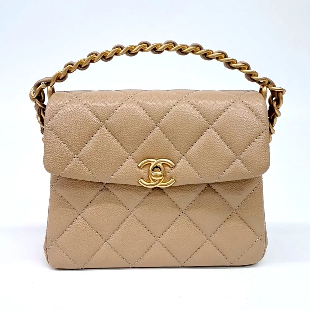 Chanel Caviar 31 Le Cambon Top Handle Mini Flap Bag