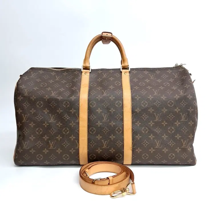 Louis Vuitton Monogram Bandoulière Keepall 55-Hover-Image