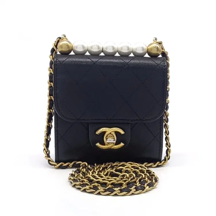 Chanel Pearl Chain Mini Crossbody Bag-Hover-Image