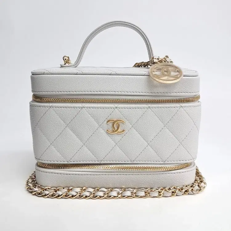 Chanel Caviar Top Handle Vanity Chain Crossbody Bag-Hover-Image
