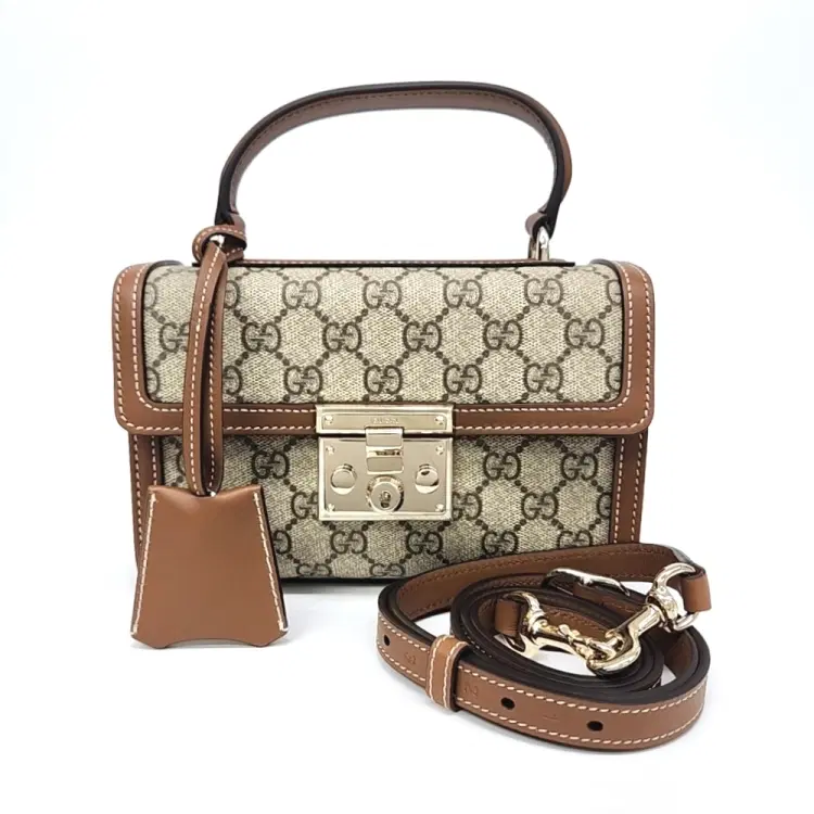 Gucci Padlock Supreme Top Handle Tote/Shoulder Bag (838999)-Hover-Image