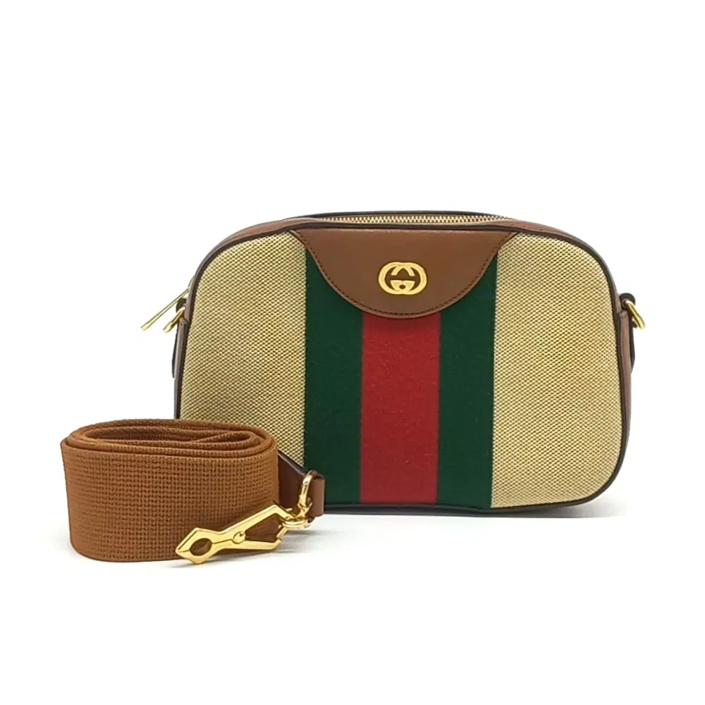 Gucci Supreme Vintage Web Crossbody Bag (575073)