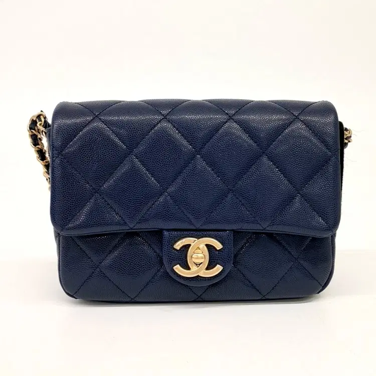 Chanel Caviar Double Chain Crossbody Bag As3369-Hover-Image