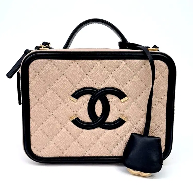 Chanel Caviar Cosmetic Tote And Shoulder Bag A93343-Hover-Image
