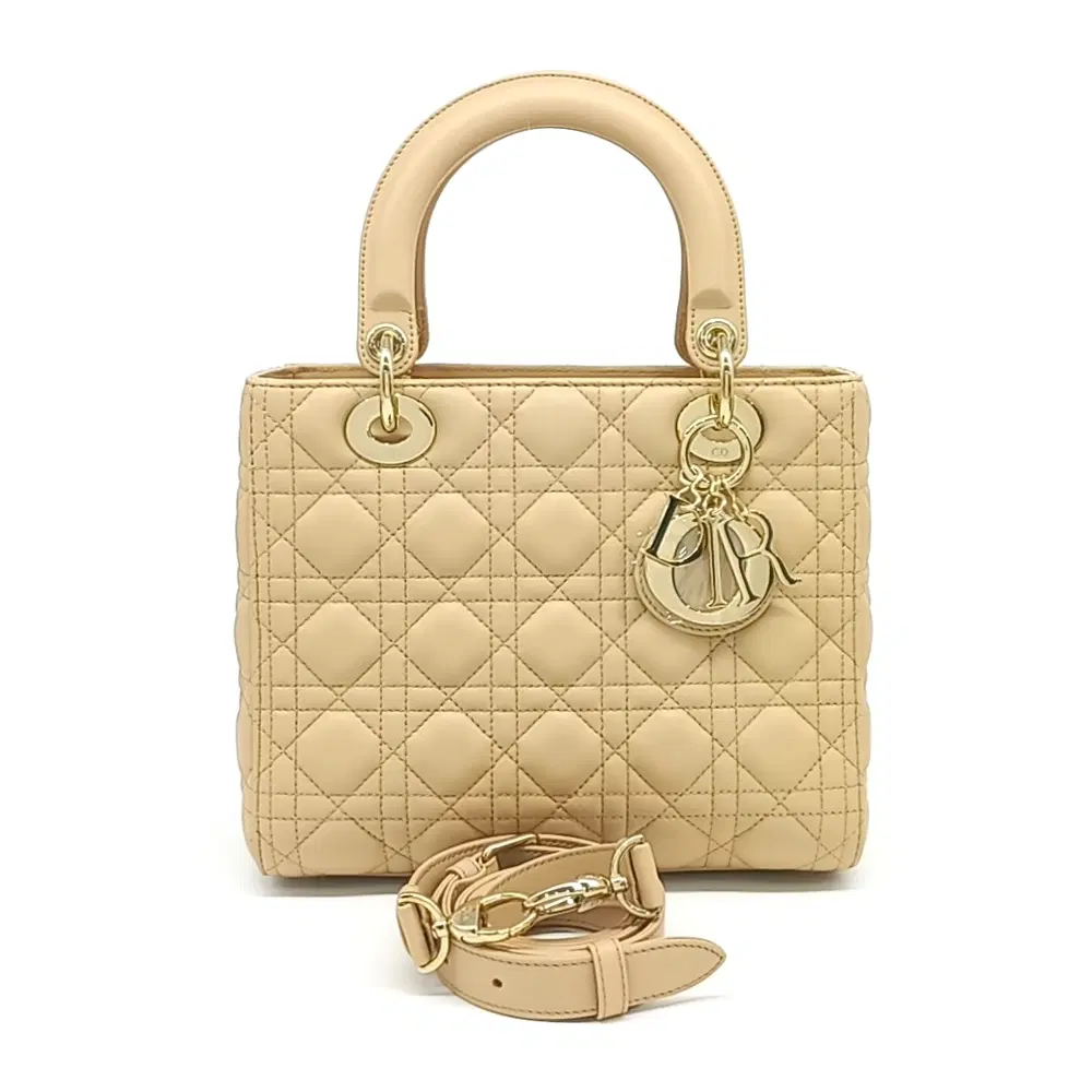 Christian Dior Cannage Lady Bag Medium M0565Onge