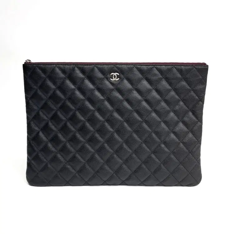 Chanel Caviar Clutch Large-Hover-Image