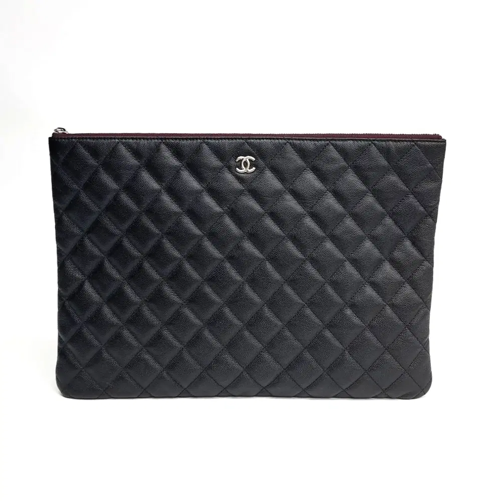 Chanel Caviar Clutch Large