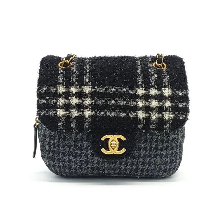 Chanel Tweed Chain Shoulder Bag-Hover-Image